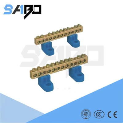 Brass Neutral Link &amp; Earth Bar and PCB Terminal Blocks Connector for Panel Board Switch Gears and Electrical Switch Panel Boards