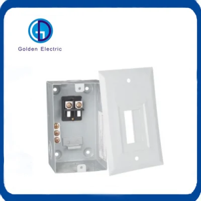 6way Single Phase Domestic Residnetial Commercial Distribution Box Load Center Electrical Panel Board with Circuit Breaker