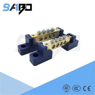 Terminal Block Brass Neutral Earth Bar