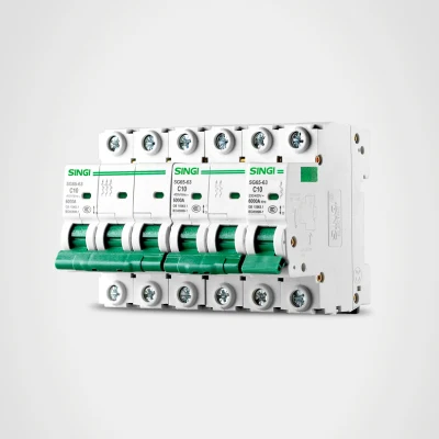 Sg65-63 MCB Circuit Breaker C65 ISO 9001 Manufacturer CE CB Test Report