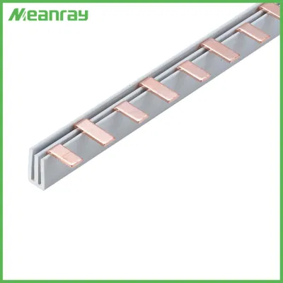 Lowest Price Earth Busbar 4p U or Fork Type Bus Bar 80/100A MCB Copper Busbar
