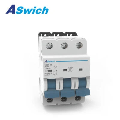 1 Pole 10A 16A 10ka 6ka Solar PV Protective Breaker MCB Mini Circuit Breaker