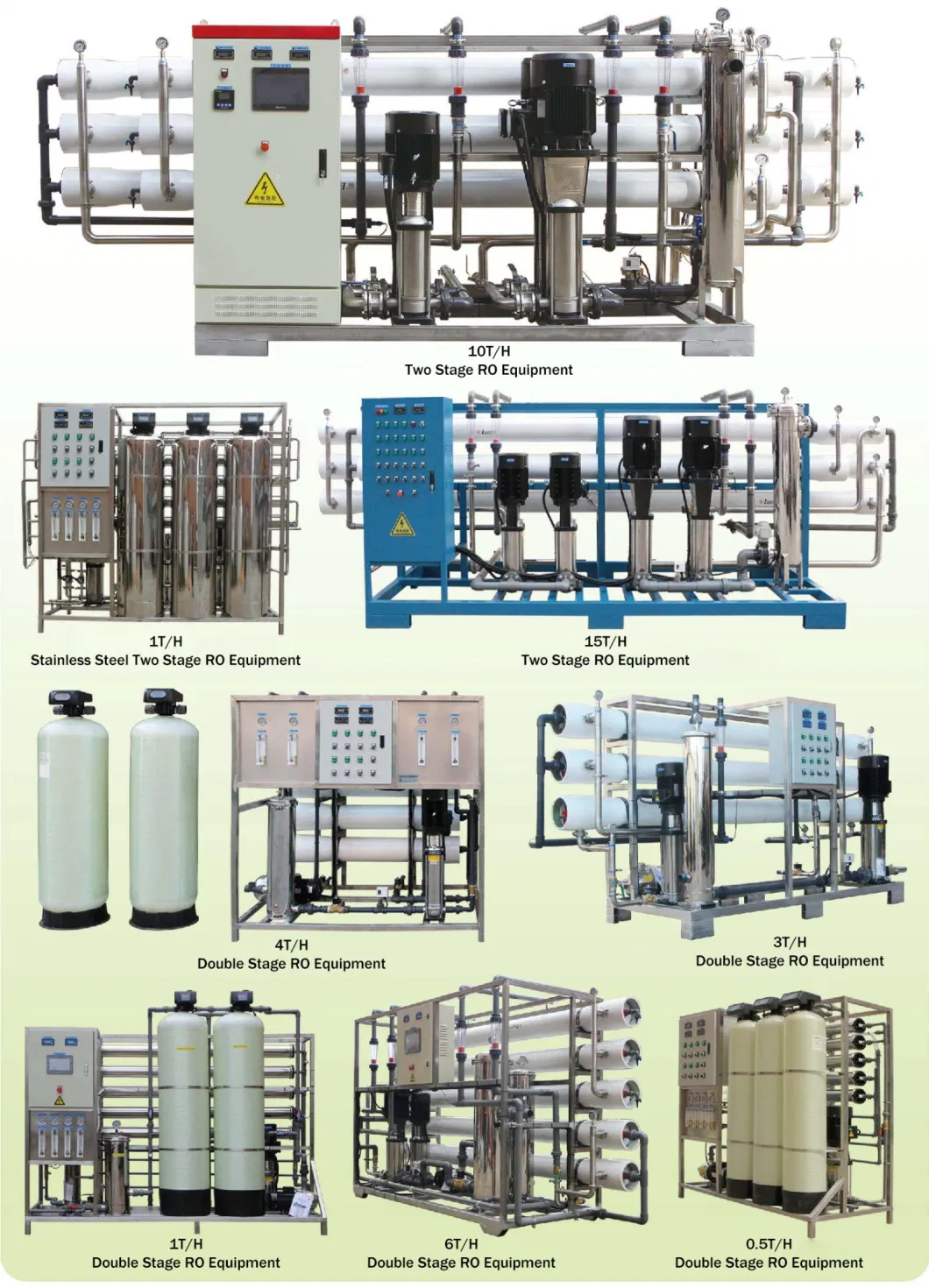 1000lph Reverse Osmosis System Water Filter Purifier Desalination RO Water Treatment Equipment/Unit/Skid with Tank