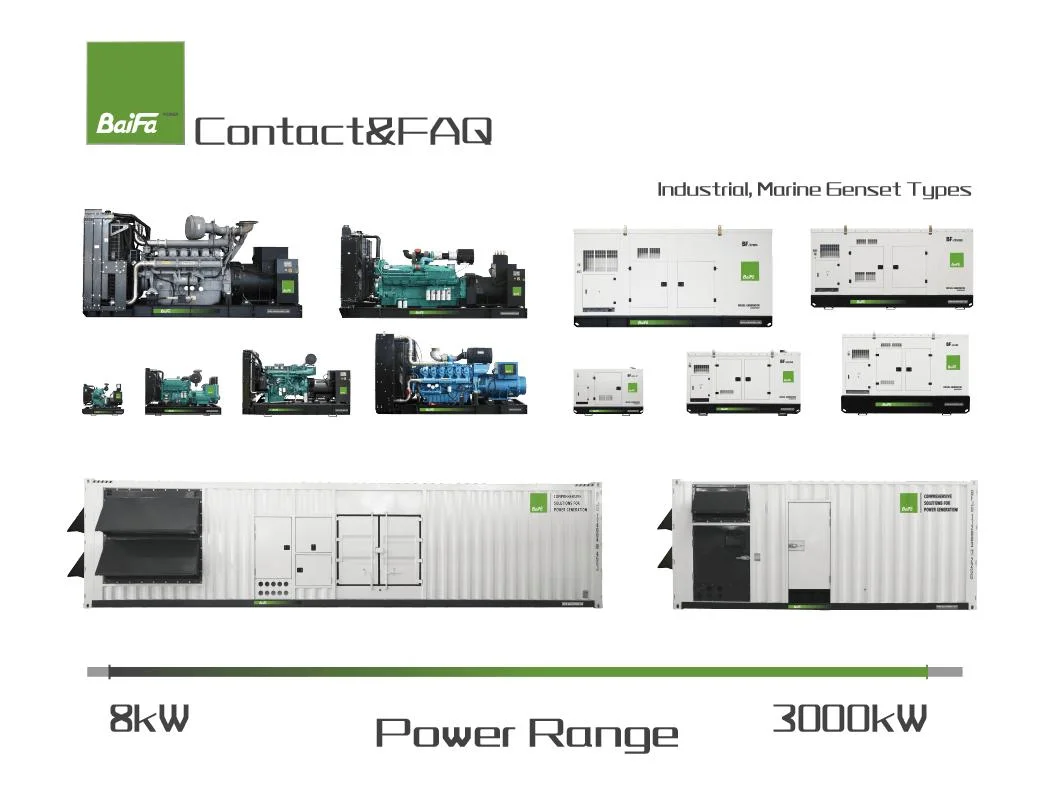 Cummins Engine Power Diesel Generator From 25kVA to 2250kVA