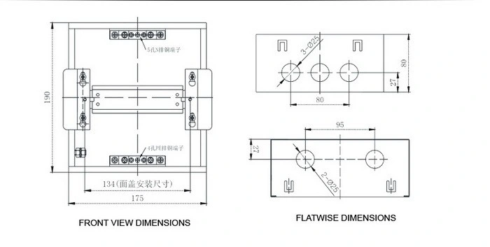 6 Ways Electrical Distribution Box Transparent Plastic Box Gnb Power Distribution Box Size