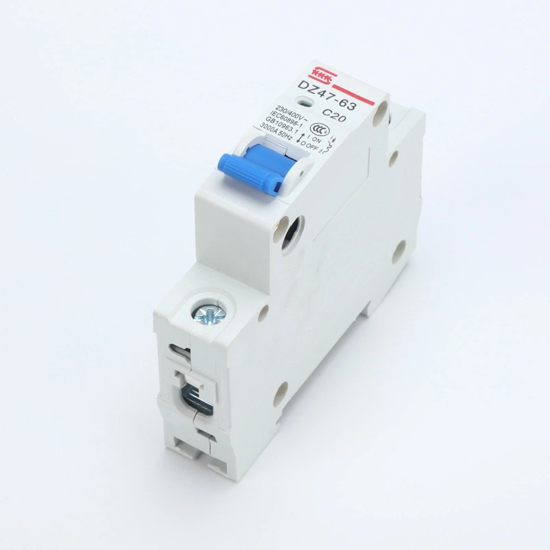 MCB Dz47-63 4.5ka 1 Pole 10~25A Small Mini Circuit Breaker