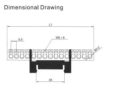 Brass Terminal for Power Distribution Screw Bar Electric Wire Lug