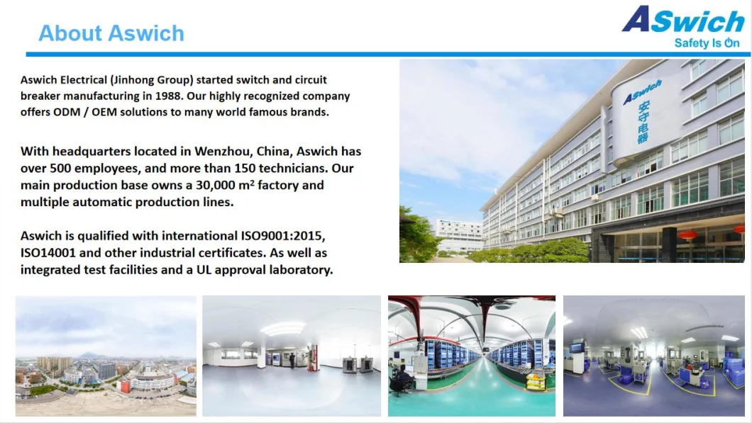 Aswich 1p 2p Energy Storage System Using MCB DC 80A 100A 125A Mini Circuit Breaker