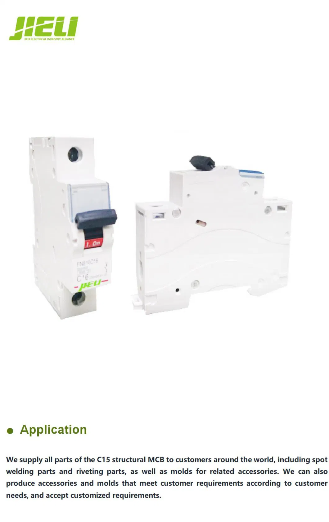 Jieli Scm Wenzhou Products 3 Phase 380V Circuit Breaker C10 MCB