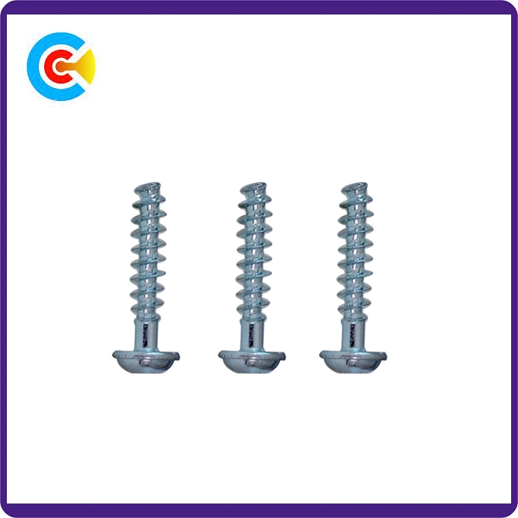 DIN/ANSI/BS/JIS Carbon-Steel/Stainless-Steel Plum Flat Head Tail Self Tapping Screws for Building