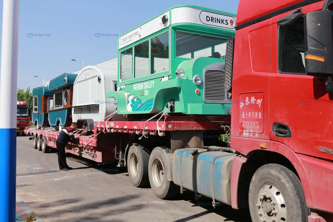 Zhenda Quality Limited Edition Yellow Fashion Simple and Elegant Street Outdoor Mobile Food Truck