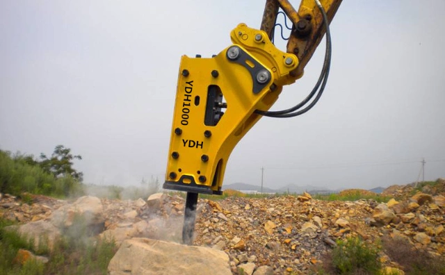 Kinger Hydraulic Concrete Breaker for Safety Impact Stone Demolition Breaking Hammer with High Quality Side, Top, Silenced Box Type