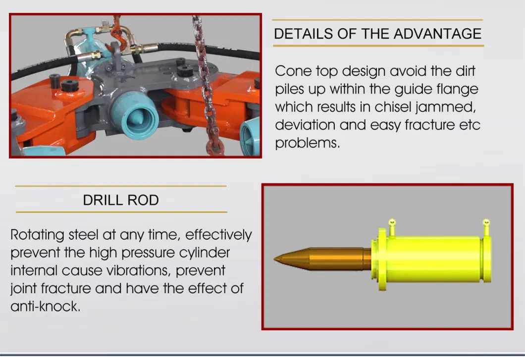 Customized Safety Hydraulic Concrete Pile Header Breaker for Sale