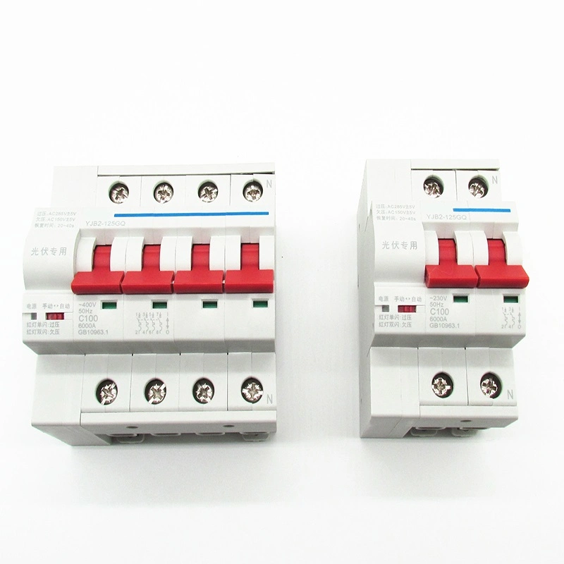 230V/400V 125A 1p 2p 3p 4p Mini Electrical Circuit Breaker WiFi Smart Recloser MCB