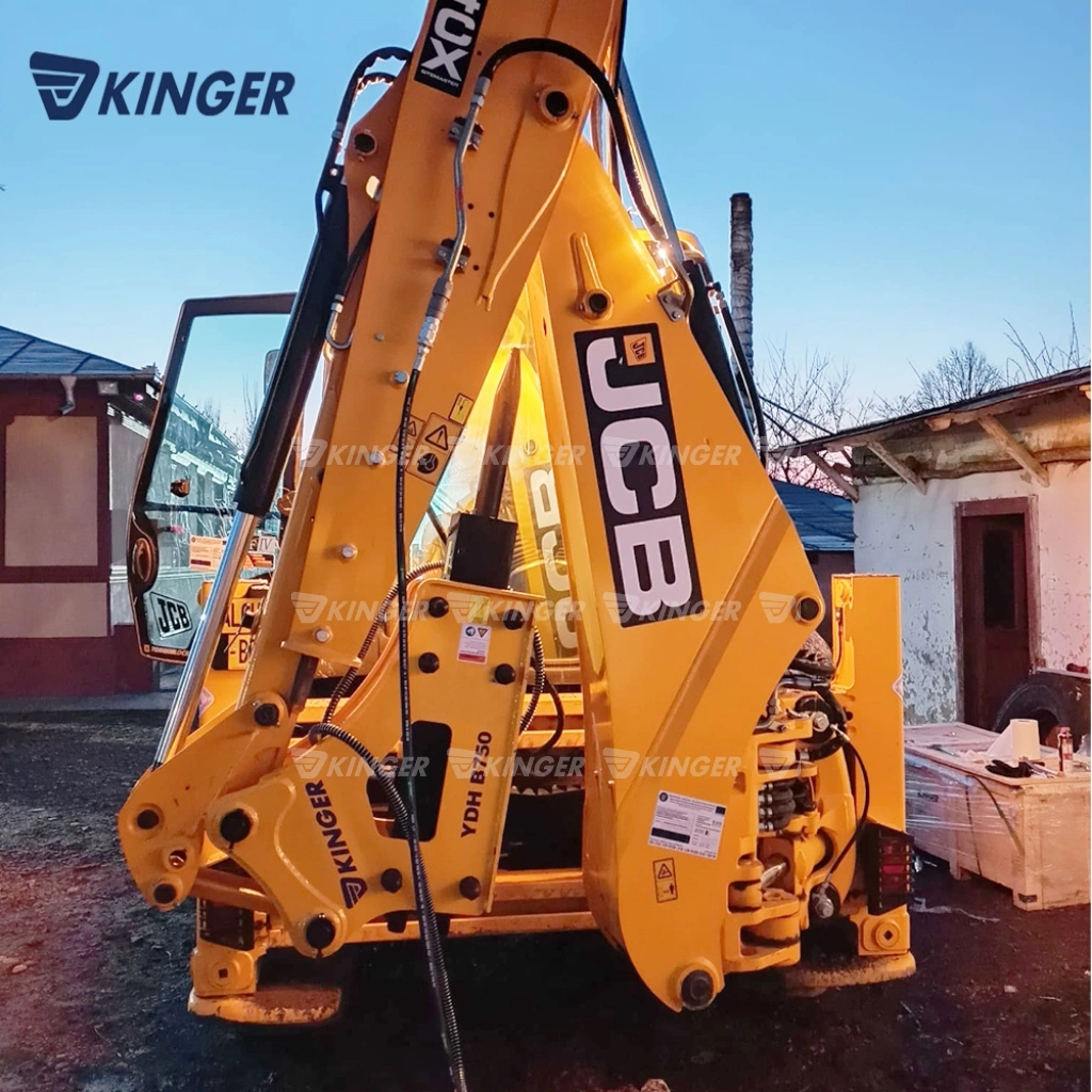 Kinger Hydraulic Rock Demolition Hammer Stone Breaking Excavator Loader Impact Safety Jack Breaker