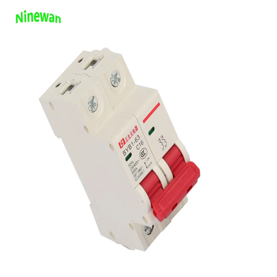 Open Electric 15A 16A 20AMP 25A 30A 60A 63A 30V 50/60Hz Double Pole AC Miniature Rail Volt Circuit Breakers MCB