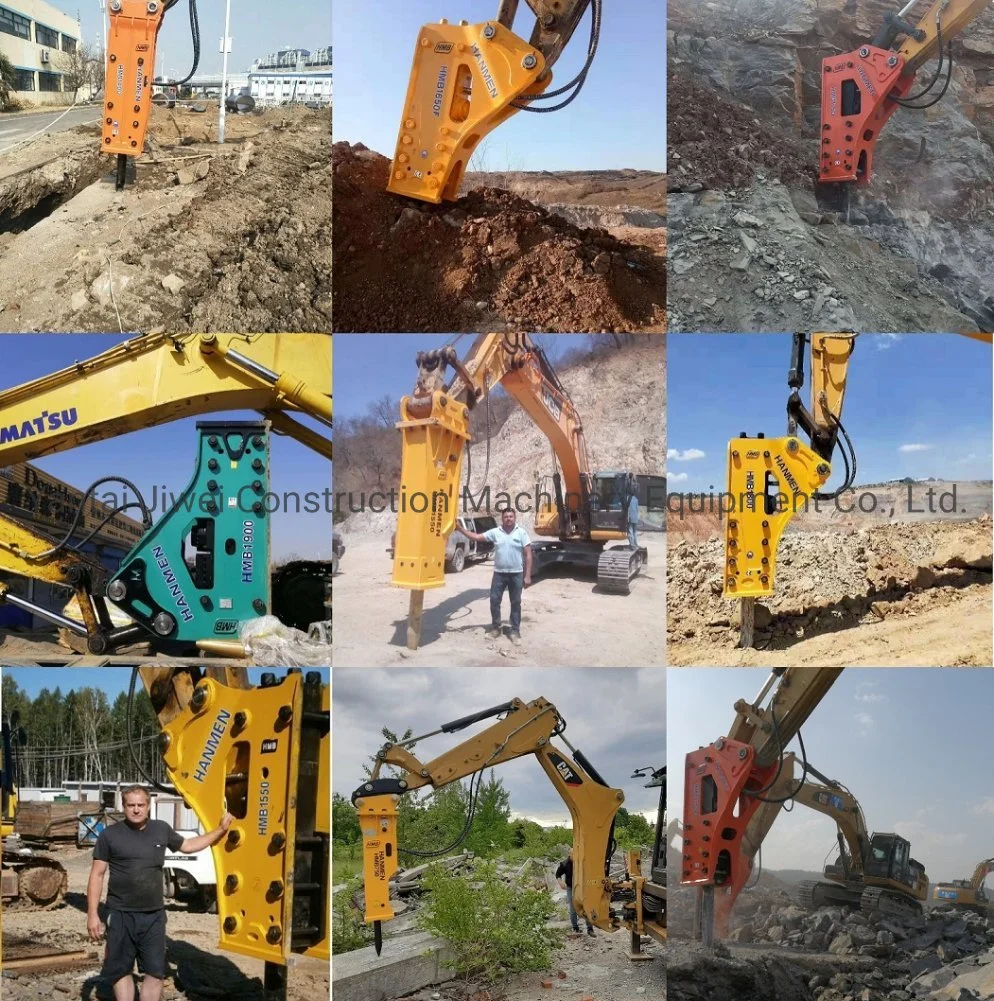 18 Month Warranty OEM Excavator 6ton 75mm Chisel Sb43 Martillo Hidraulico Hammer Manufacturer Rock Hydraulic Breaker for Road Construction