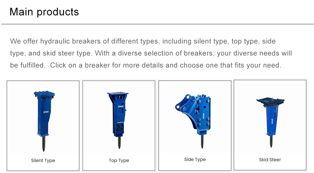 Mini Excavator Breaker 15t Excavator Breaker Excavator Hydraulic Concrete Breaker