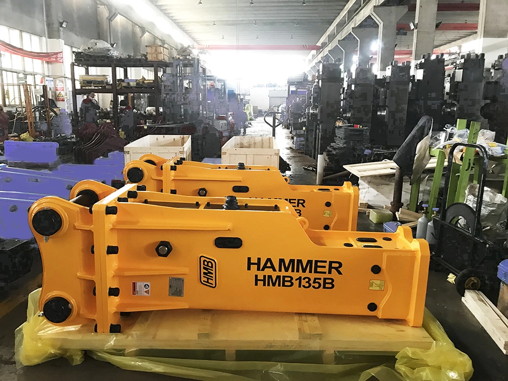 Long Service Life Durable Hydraulic Hammer Breaker Box Type with 135mm Diameter for 20 Ton Excavator