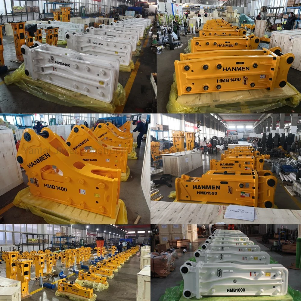 Excavator Hydraulic Rock Breaker Hammer Hb20g Hb30g Hb40g Sb50 Sb81 Hydraulic Breaker Silence Box Top Type