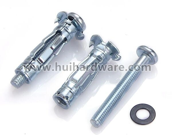 Heavy Duty Plasterboard Screw Plug Anchor Carbon Steel Hollow Wall Anchor Wall Plug Galvanized Anchor