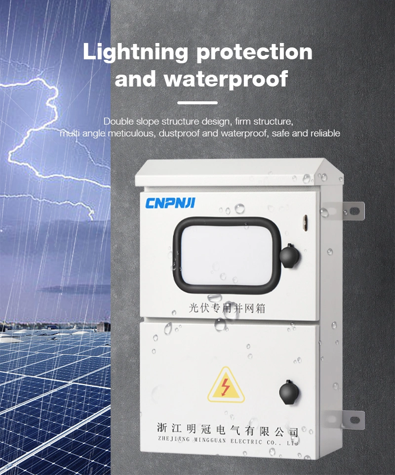 2023 New Arrival Power Distribution Box DC 1000V IP65 Waterproof 15kw Single Phase PV on-Grid Combiner Box