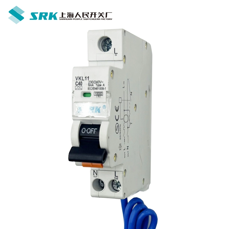 Factory Price 5 Year Warranty 6ka 10ka RCBO Circuit Breaker