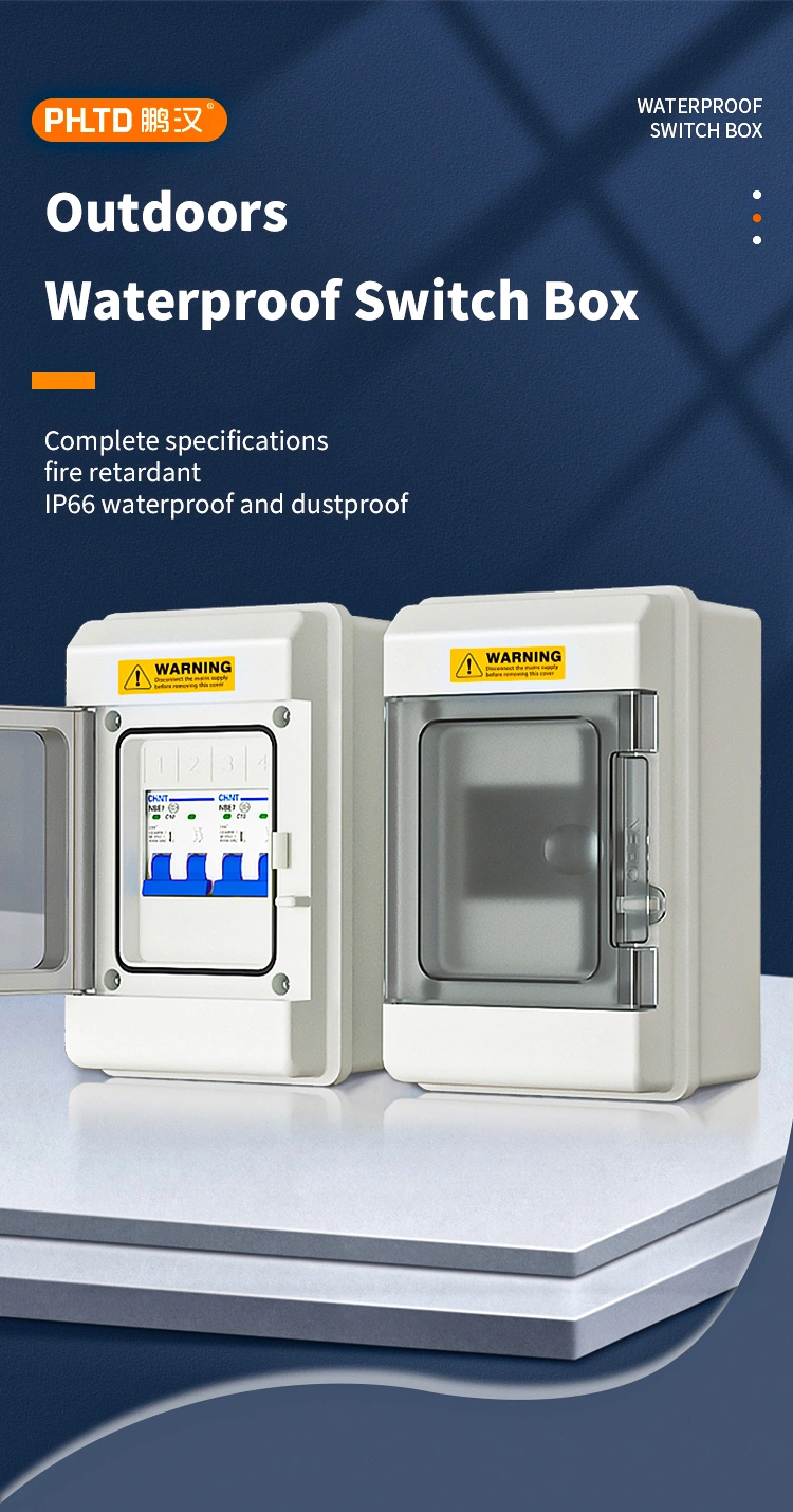 Phpc-24 24 Way DIN Rail Enclosure Outdoor Waterproof IP66 PC Plastic Electrical MCB DC Surge Protection Device Box