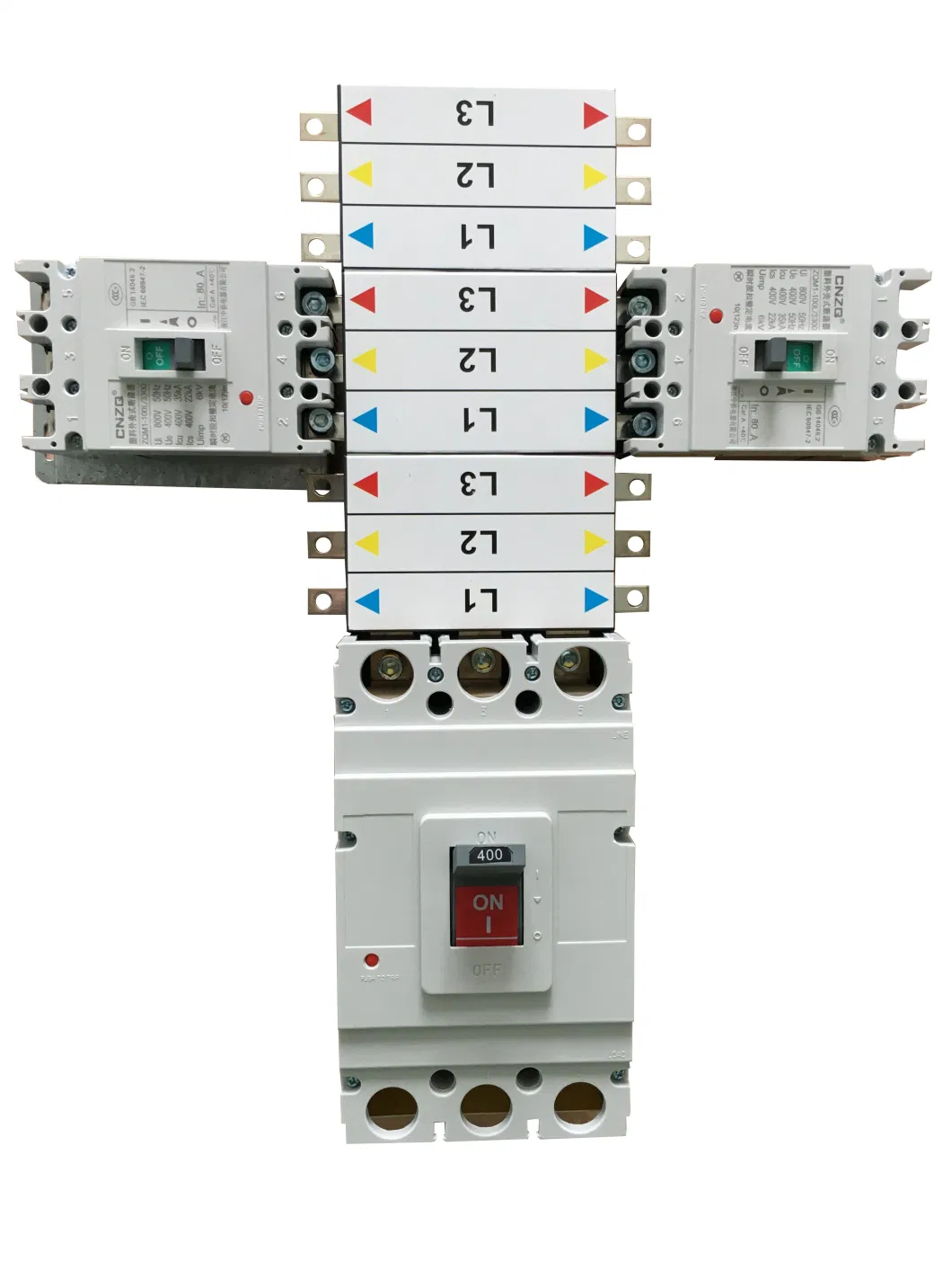 Barfuses Copper MCCB Busbar Pan Assembly