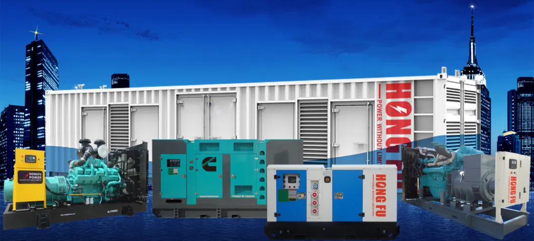 50/60Hz 10kVA-2500kVA Open/Silent Industrial Electric Power Diesel Generator with Cummins Perkins Deutz Doosan Lovol Baudouin Engine Stamford Hongfu Alternator