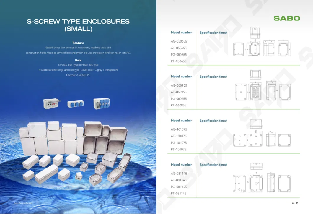 Waterproof Single Phase Plastic Transparent Electric Energy Meter Box