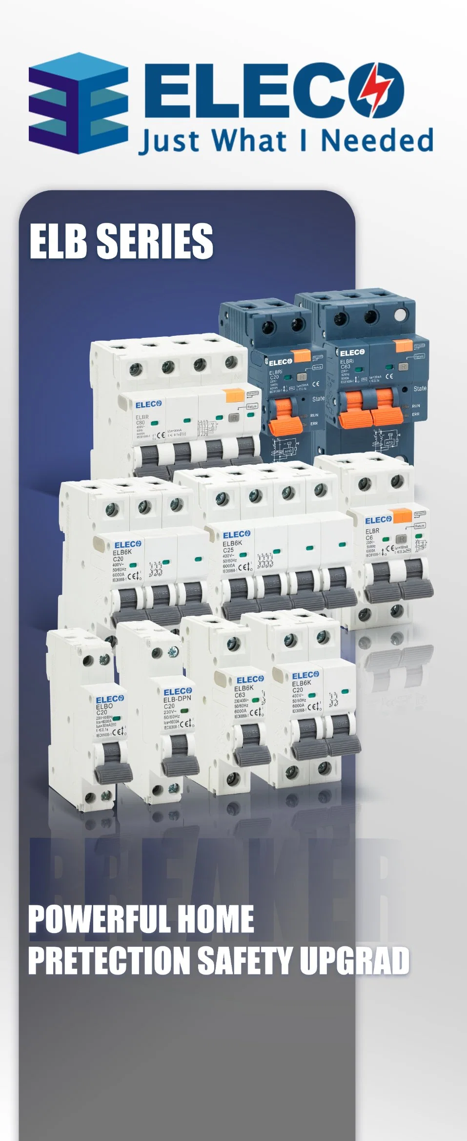 High Quality 2p Mini Circuit Breaker with CE Elb10K Series