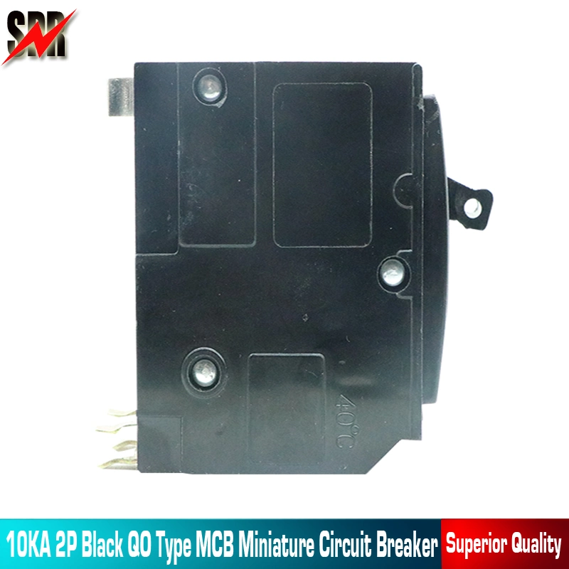 High Quality 10ka 2pole Black Qo Type MCB Miniature Circuit Breaker