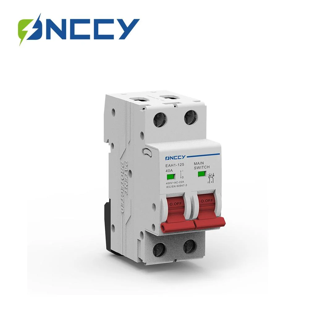 3 Pole AC Mini Circuit Breaker with 10ka Breaking Capacity Solar Use MCB