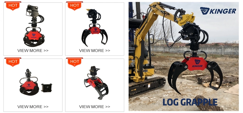 Kinger Hydraulic Rock Demolition Hammer Stone Breaking Excavator Loader Impact Safety Jack Breaker