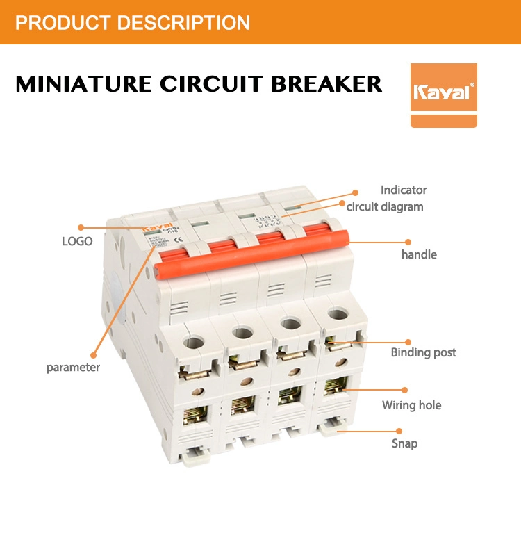 Free Sample! 36 AMP 63A MCB 3 Phase Breaker