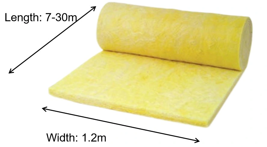 Fiberglass Wool Insulation Blanket Thermal Fiber Glass Wool Blanket Roll