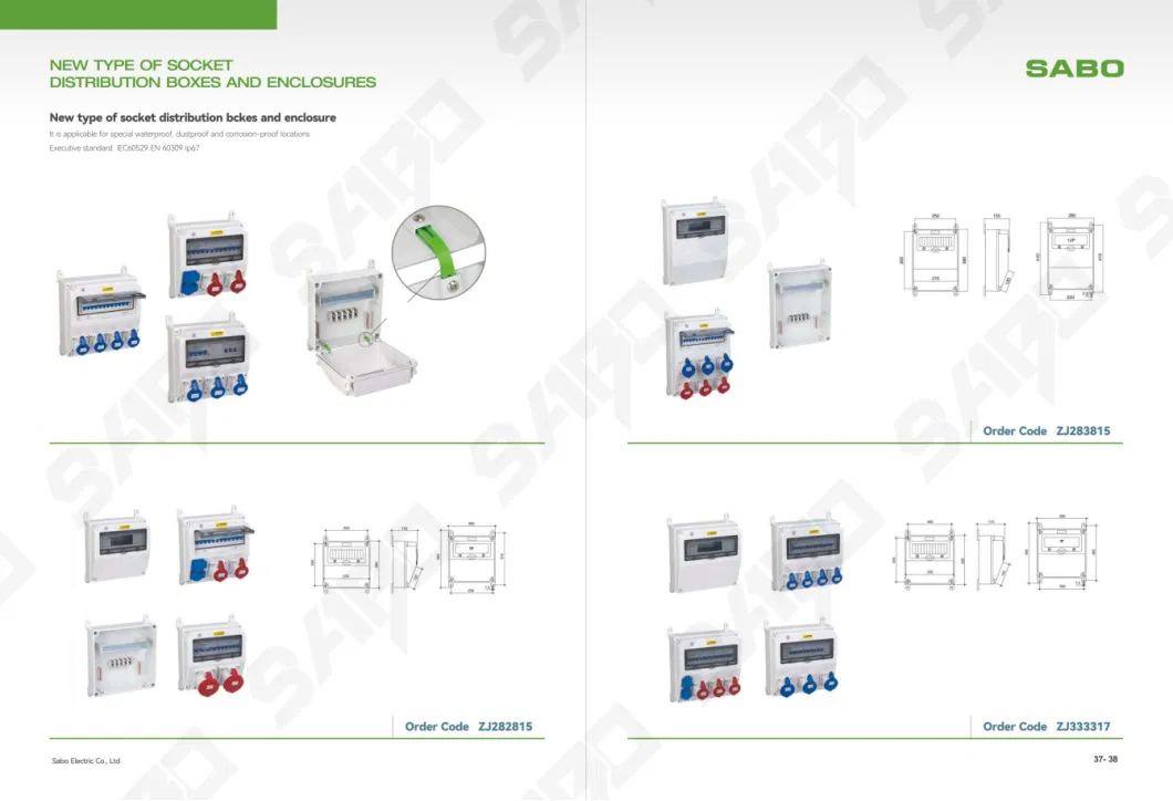 Factory Enclosure Box Plastic Indoor Waterproof Electrical Meter Box Distribution Box