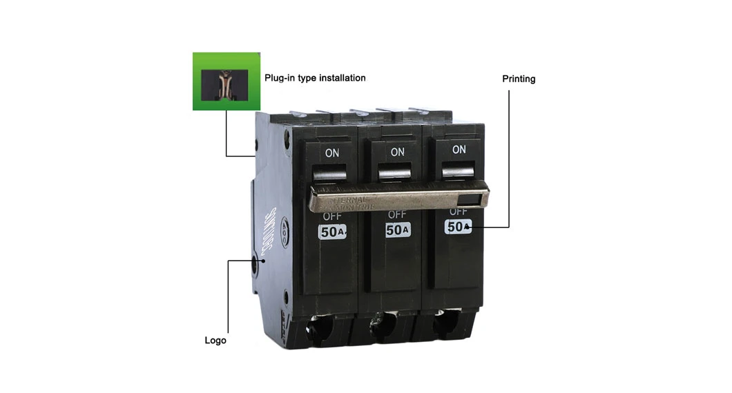 Plug in Type Stql 15A-40A; 50A-100A AC120/240V MCB 3pole Mini Circuit Breaker