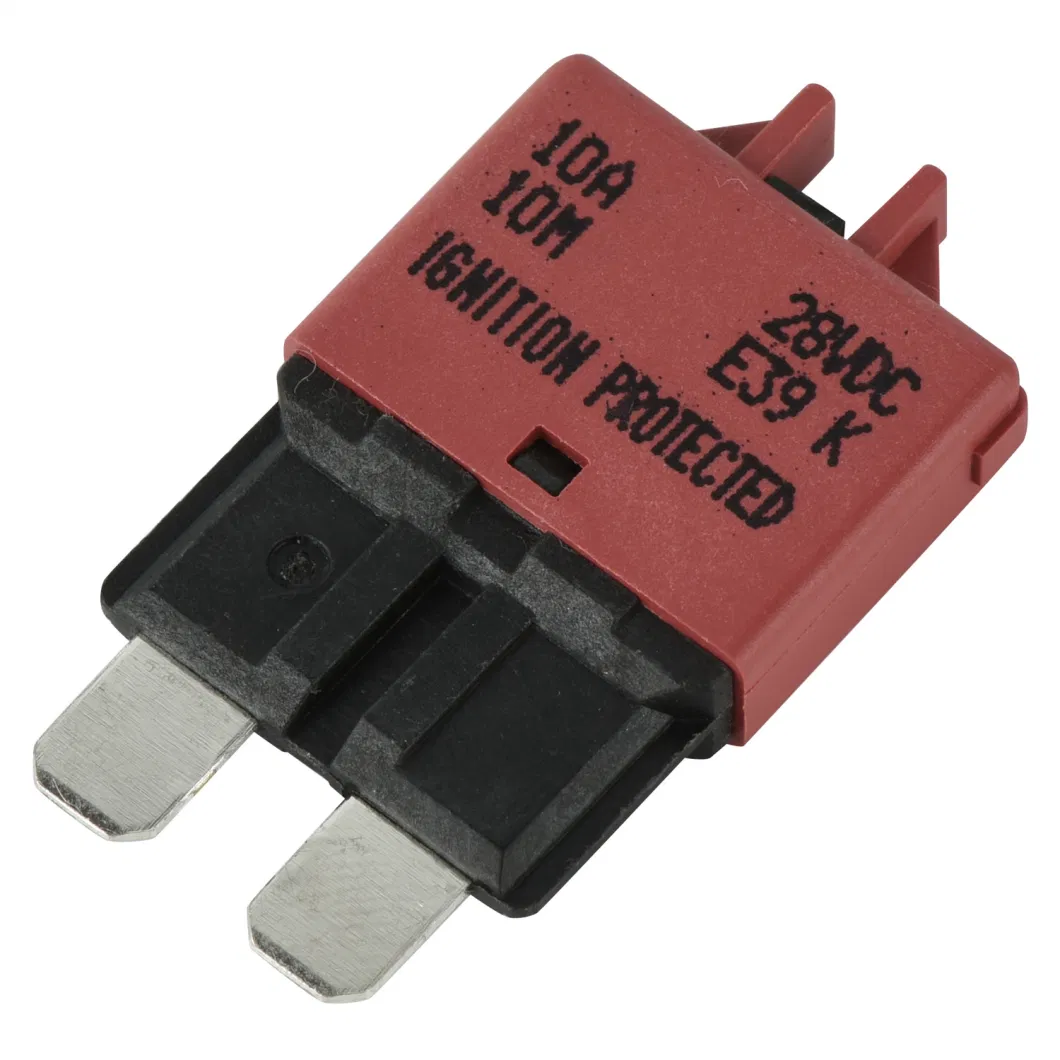 E37 5-30A Mini Fuse Auto Reset Wide Blade Fuse Winch Automotive Circuit Breaker 12-28V DC