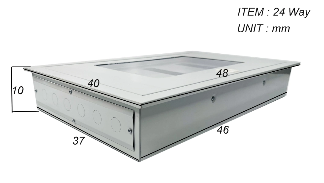 Mezeen Power Distribution Box 24 Way Metal MCB Distribution Cabinet Custom Enclosure Box