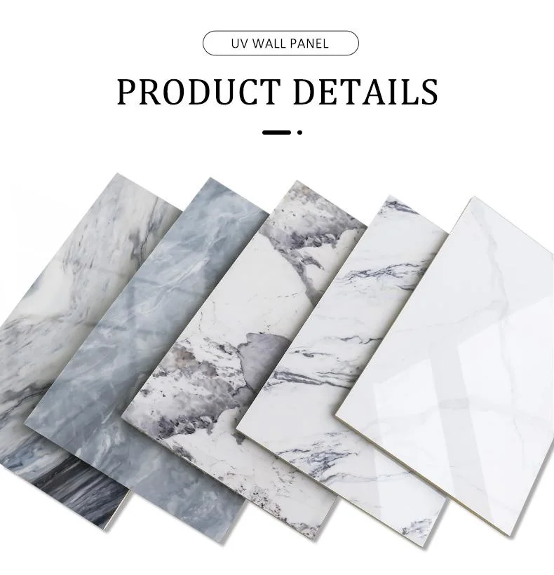 1220*2440mm 1220*2800mm 1220*2900mm PVC UV Marble Sheet Wall Panel Board