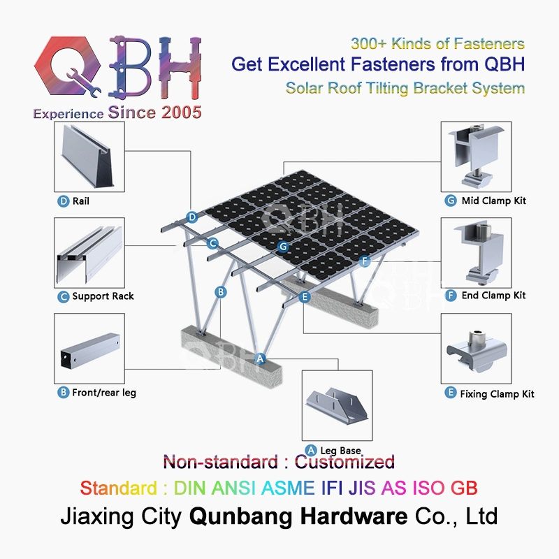 Qbh Customized Hot Dipped Post Anchor Support Supporting Bracket Stand Rack Galvanized Ground Screw Mounting