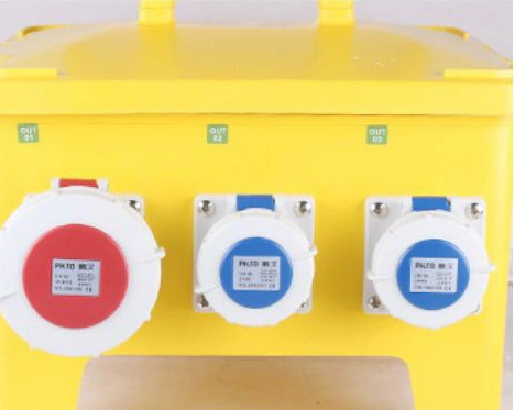 Portable Socket Distribution Box Manufacturers &amp; Suppliers Socket Box 32A3p Distribution Board Industrial Plugs and Sockets