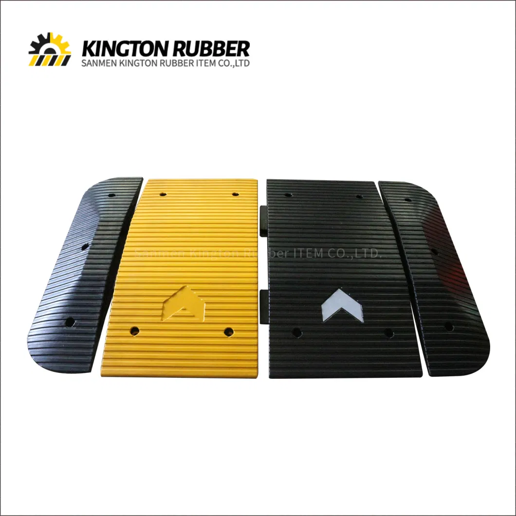 Durable Rubber Speed Bump Road Speed Breaker 500mm*1000mm for Road Safety