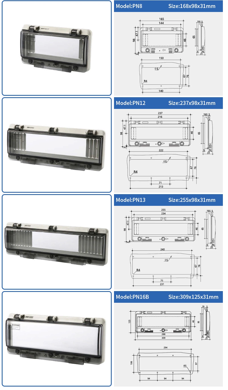 5 Way Switch Enclosure Cover MCB Distribution Box