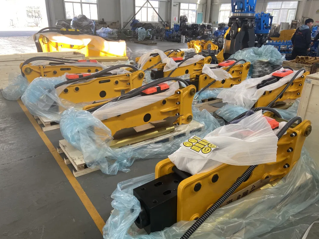 Homie CE Approved 20 Ton 30 Ton Korea Technology Side Top Silenced Box Type Excavator Hydraulic Rock Breaker Hydraulic Rock Hammer