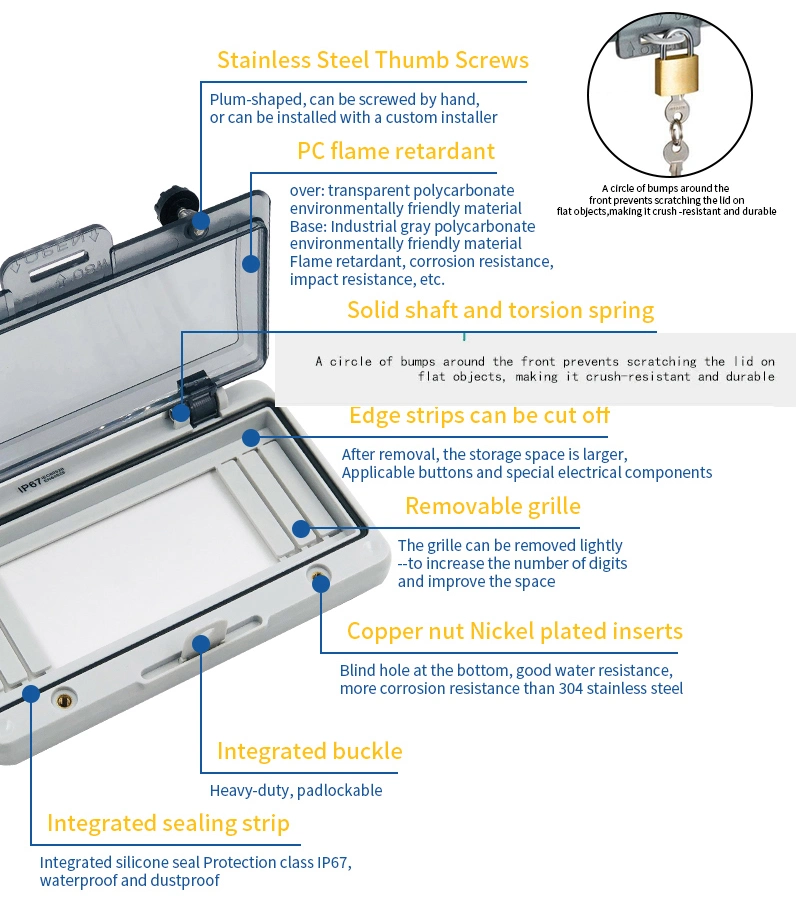 5 Way Switch Enclosure Cover MCB Distribution Box