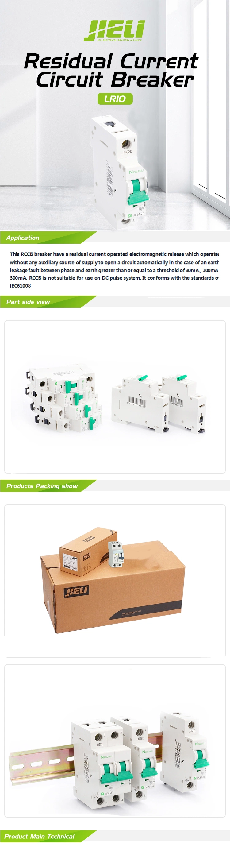 Jieli Scm Best Quality Customization 10ka L7 OEM/ODM Mini Circuit Breaker Supplier