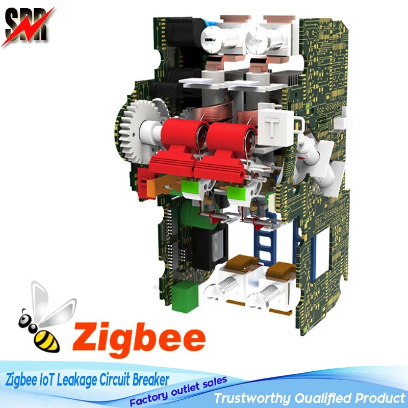 Zjsbl7-100z Zigbee/WiFi Tuya Remote Control Smart Home Leakag Circuit Breaker (Zigbee IoT Leakage Circuit Breaker)